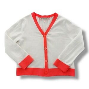 Bonpoint | Lightweight Contrast Cardigan Sweater (4 yrs) 🍒